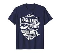 Es Algo de MAGALLANES Que no entenderías Regalo Camiseta, Hombre, Azul Marino, 6XL