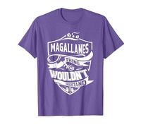 Es Algo de MAGALLANES Que no entenderías Regalo Camiseta, Hombre, Morado Jaspeado, XXL
