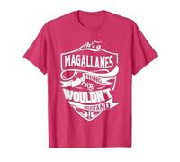 Es Algo de MAGALLANES Que no entenderías Regalo Camiseta, Hombre, Rojo Jaspeado, S