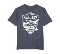 Es Algo de MAGALLANES Que no entenderías Regalo Camiseta, Hombre Tallas Grandes, Azul Jaspeado, 4X Alto