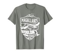 Es Algo de MAGALLANES Que no entenderías Regalo Camiseta, Hombre, Verde Militar Jaspeado, 3XL