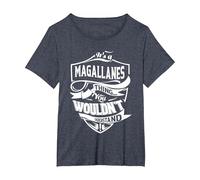 Es Algo de MAGALLANES Que no entenderías Regalo Camiseta, Mujer Tallas Grandes, Azul Jaspeado, 5XL Grande