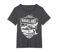Es Algo de MAGALLANES Que no entenderías Regalo Camiseta, Mujer Tallas Grandes, Jaspeado Oscuro, 1XL Grande