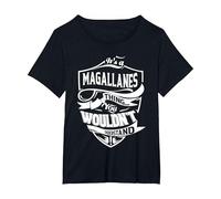 Es Algo de MAGALLANES Que no entenderías Regalo Camiseta, Mujer Tallas Grandes, Negro, 3XL Grande