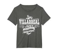 Es Algo Villarreal Que no entenderías el Apellido Camiseta, Mujer Tallas Grandes, Asfalto, 1XL Grande
