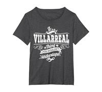 Es Algo Villarreal Que no entenderías el Apellido Camiseta, Mujer Tallas Grandes, Jaspeado Oscuro, 6XL Grande