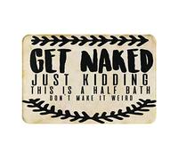 Es Broma, Esto Es La Mitad, No Lo Hagas Raro. Alfombra Baño Cómoda Alfombrilla De Baño Resistente Felpudos Entrada para Pasillo Inodoro Interior 40X60Cm