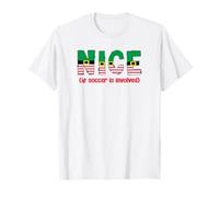 Es Bueno si se Trata de fútbol, Divertidos Deportes, Papá Noel navideño Camiseta