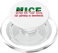 Es Bueno si se Trata de Juegos, Divertido Jugador navideño Santa Elf PopSockets PopGrip para MagSafe