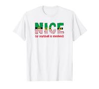 Es Bueno si se Trata de sóftbol, Divertidos Deportes, Papá Noel navideño Camiseta