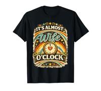 Es Casi Esposa en Punto Retro Matrimonio Pareja Familia Humor Camiseta