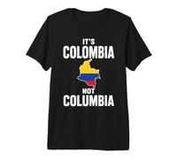 Es Colombia No Columbia Bandera Colombiana Latino Colombiano Camiseta Premium