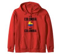 Es Colombia No Columbia Bandera Colombiana Latino Colombiano Sudadera con Capucha
