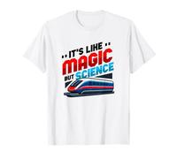 Es como Magia Pero Ciencia física Tren Maglev Camiseta