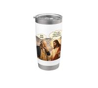 Es como si no escucharan en absoluto la sátira política de Jesús Vaso térmico de acero inoxidable de doble pared