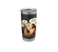 Es como si no escucharan en absoluto la sátira política de Jesús Vaso térmico de acero inoxidable de doble pared