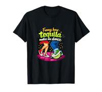 Es Curioso cómo el Tequila me Hace Bailar una Broma del Equipo de una Fiesta Camiseta