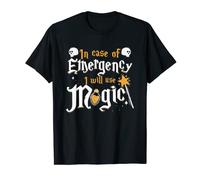Es curioso: en caso de emergencia usaré magia | Mago Camiseta