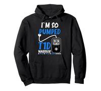 Es Curioso, Estoy Tan entusiasmado con la Bomba de insulina T1D Warrior, diabético Sudadera con Capucha