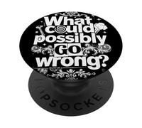 Es Curioso lo Que podría Salir Mal la Ley de Murphy PopSockets PopGrip Adhesivo