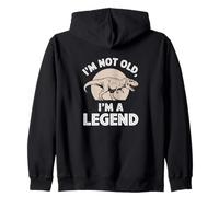 Es Curioso, no Soy Viejo, una Leyenda, Dinosaurio, T-Rex, Abuelo jurásico Sudadera con Capucha