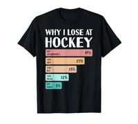 Es Curioso por qué pierdo en el Hockey Camiseta gráfica económica
