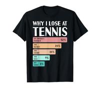 Es Curioso por qué pierdo en el Tenis Camiseta gráfica económica