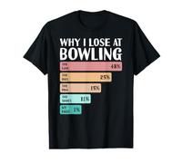 Es Curioso por qué pierdo en los Bolos Camiseta gráfica económica