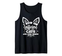 Es curioso que corro con gatos de cafeína y malditas Camiseta sin Mangas