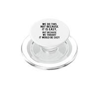 Es Curioso Que hagamos Esto no Porque Sea fácil. Diseño de Texto sarcástico PopSockets PopGrip para MagSafe