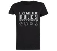 Es Curioso Que Haya Leído Las Reglas Blanca De Manga Corta para Mujer White Women tee Short Sleeve T-Shirt