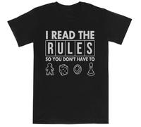 Es Curioso Que Haya Leído Las Reglas Camiseta Negra De Manga Corta para Niños Black Kids tee Short Sleeve T-Shirt