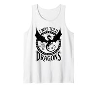 Es Curioso Que me dijeran Que habría Dragones, Nerd, Humor, RPG, Gamer Camiseta sin Mangas