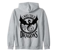 Es Curioso Que me dijeran Que habría Dragones, Nerd, Humor, RPG, Gamer Sudadera con Capucha