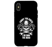 Es Curioso Que me lo preguntes, Soy dueño del diseño de Calavera de Motocicleta de Carretera Carcasa para iPhone X/XS