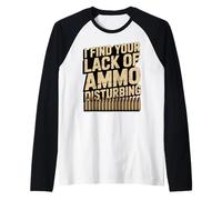 Es Curioso Que me parezca inquietante tu Falta de munición - Vintage Pro Gun Camiseta Manga Raglan