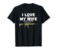 Es Curioso Que mi Esposa me Deje Comprar más Armas en Mantuary Camiseta