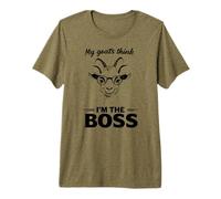 Es Curioso Que mis Cabras piensen Que Soy el Jefe. Camiseta Premium