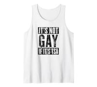 Es Curioso Que no es Gay si es de Seguridad de la TSA, Cita Divertida Camiseta sin Mangas