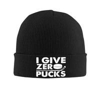 Es Curioso Que No Me Importen Los Discos De Hockey Unisex Gorro Invierno Suave Gorro De Punto Resistente Al Viento Skull Cap para Ciclismo Esquí Correr