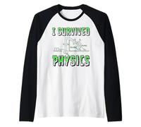 Es Curioso Que sobreviví a la Clase de Ciencias físicas Camiseta Manga Raglan