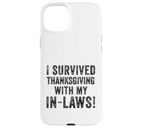 Es Curioso Que sobreviví al Día de Acción de Gracias con la Broma del Pavo de mi suegros Carcasa para iPhone 15 Plus