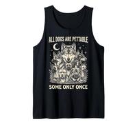 Es Curioso Que Todos los Perros Sean acariciables, Algunos Solo una Vez han Sido Amantes de los Perros Lobo Camiseta sin Mangas