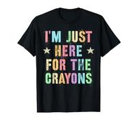 Es Curioso, Solo Estoy AQUÍ por CRAYONES, MÁS Eater Military My School Camiseta gráfica económica