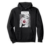 Es Demasiado Gente Fuera humorístico Vintage Pop Art Girl Sudadera con Capucha
