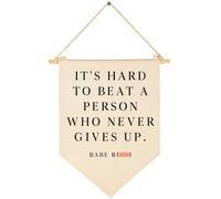 Es difcil vencer a una persona que nunca da regalos de decoracin de la pared de bandera de la bandera para bebs para nios nios-canvas colgantes