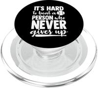 Es difícil vencer a una Persona Que Nunca renuncia al béisbol PopSockets PopGrip para MagSafe