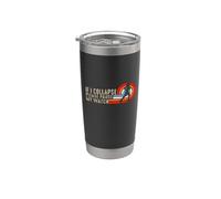 Es divertido correr y hacer ejercicio. Si me derrumbo, por favor, pausa mi reloj Vaso térmico de acero inoxidable de doble pared