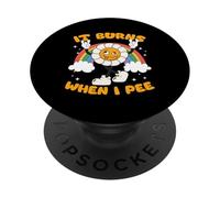 ¡Es Divertido Decir "se Quema Cuando Orino"! Sarcástico, PopSockets PopGrip Adhesivo