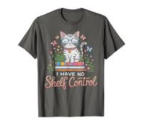 Es Divertido Leer: «NO Tengo Control DE ESTANTERÍA», para Gatos, Club de Lectura Camiseta